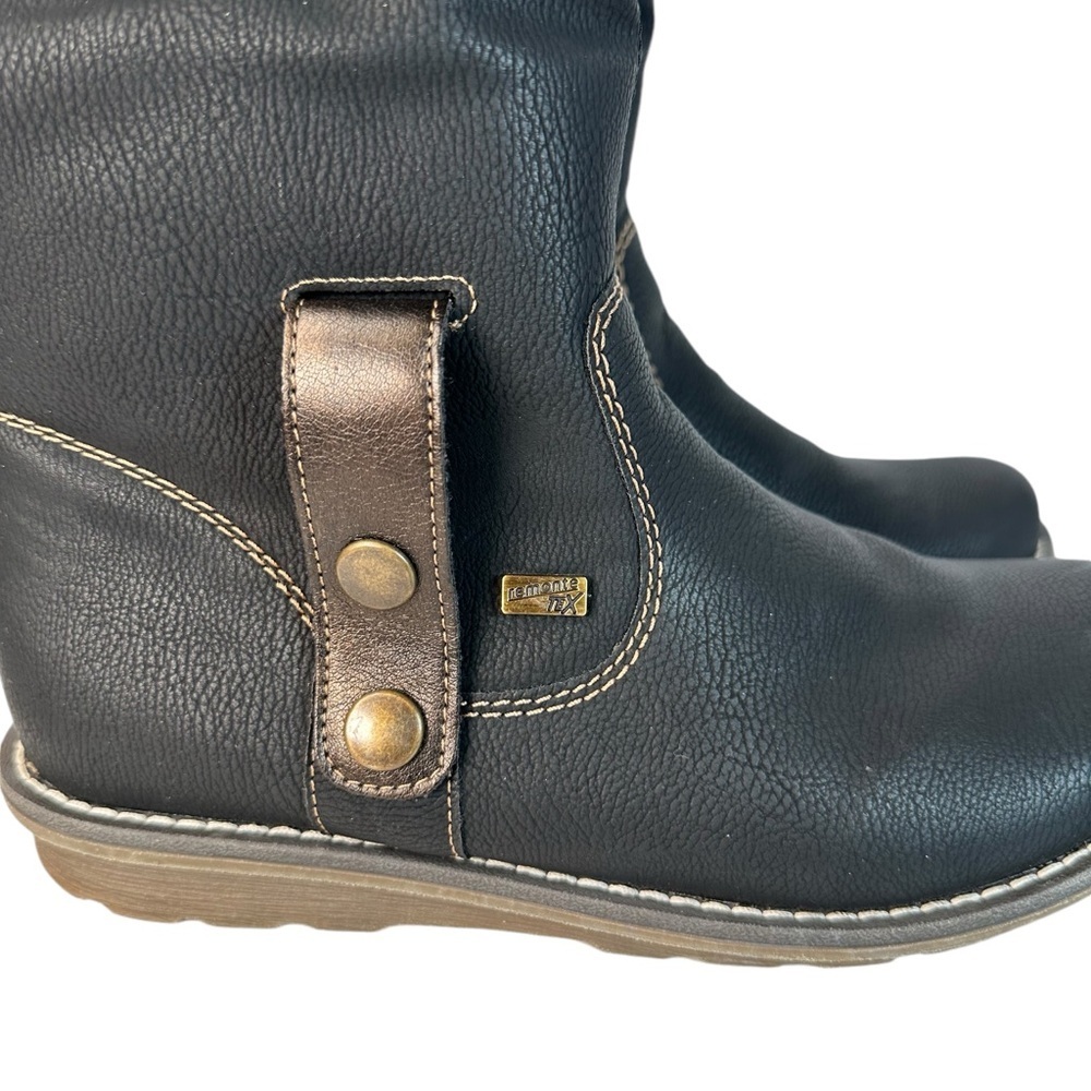 Remonte Dawson Boots Size 6 Faux Fur Lined Shearling Winter Fold Over Warm - Picture 3 of 16